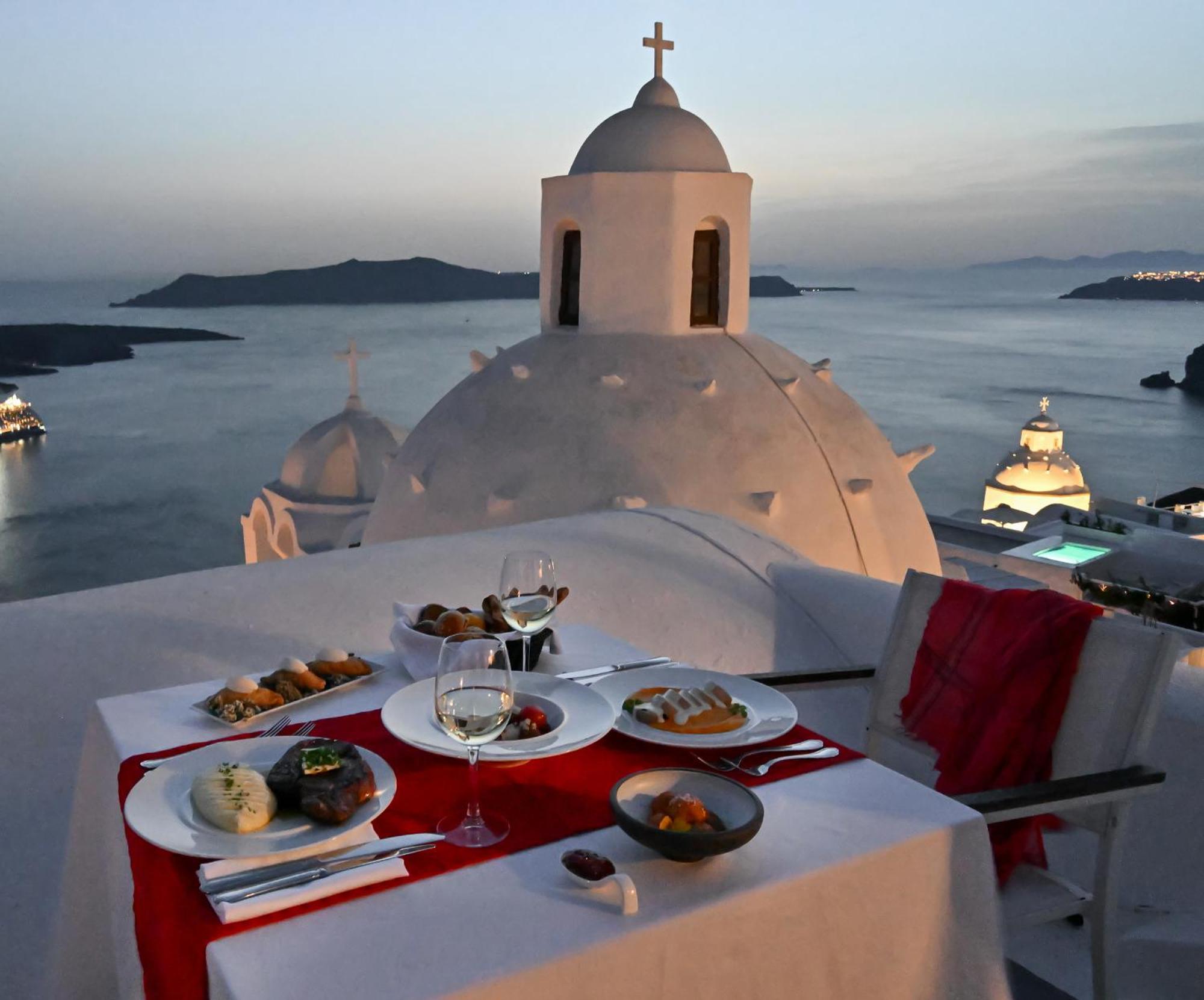Aigialos Luxury Traditional Settlement Fira  Esterno foto